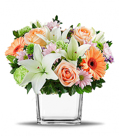 Garden of Lavish Cube Vase