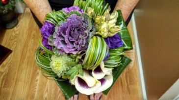 Garden of Plum Bridal Bouquet