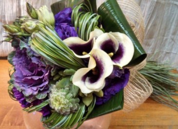 Garden of Plum Bridal Bouquet