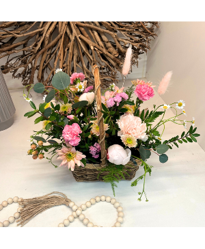 Garden Pink Basket  