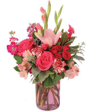 Garden Pink Flower Arrangement in Moses Lake, WA | FLORAL OCCASIONS