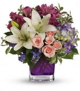 Garden Romance Bouquet Cube Arrangement in Cape Coral, FL | ENCHANTED FLORIST OF CAPE CORAL Garden Romance Bouquet Cube Arrangement in Cape Coral, FL | ENCHANTED FLORIST OF CAPE CORAL