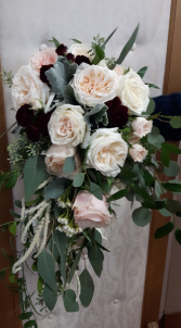 Garden Rose Cascade Bridal Bouquet 