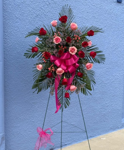 Garden Rose Rest Standing Spray