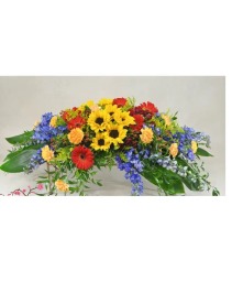 Garden Sunshine Casket Spray