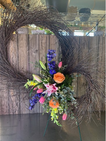 Garden Tribute Twig Wreath  in Iowa City, IA | Every Bloomin' Thing