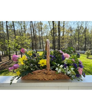 Garden Walk Basket Basket Arrangement