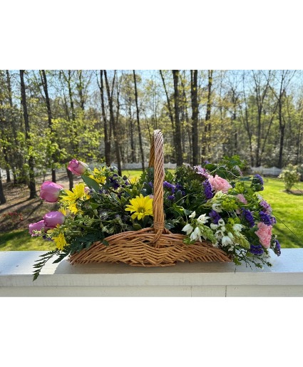 Garden Walk Basket Basket Arrangement