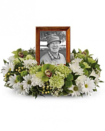 Garden Wreath Cremation Flowers   (urn not included) 