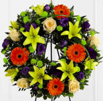 Garden Wreath Funeral Flowers