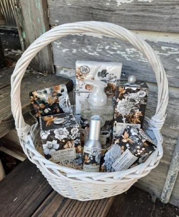 Gardenia Gift Basket 6 Pieces from Our Gardenia Bath & Body Collection in Key West, FL | Petals & Vines