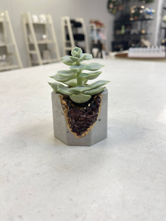 Garnet Geode Vessel Planter