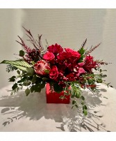 Garnet Glamour Flower Arrangement