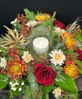 Gather & Glow Hurricane Candle Centerpiece