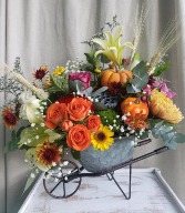 Gathering Blooms FALL FLOWER ARRANGEMENT