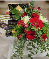 GBN Holiday Treasure Gourmet and Flower Basket