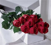 12 ROSES ANY COLOR IN A GIFT BOX VALENTINE