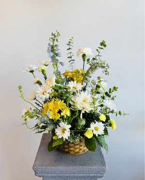 Gentle Blooms Basket Arrangement