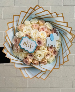 Gentle Joy - Baby Boy Bouquet 