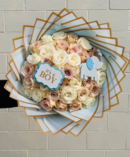 Gentle Joy - Baby Boy Bouquet 