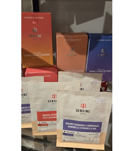 GENUINE TEA , ONTARIO Loose leaf $11.99  - Tea bags $14.99