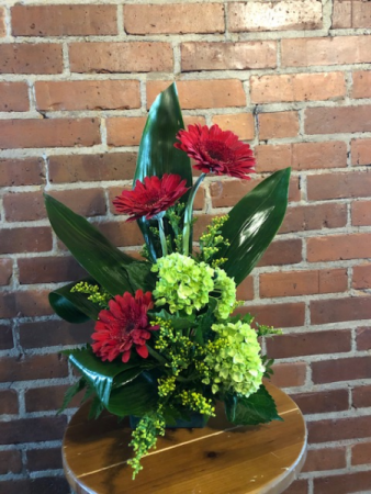 Gerber and Hydrangeas