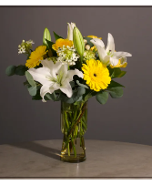 Gerber Lilly Love  Vase Arrangement  Substitutions Maybe Necessary