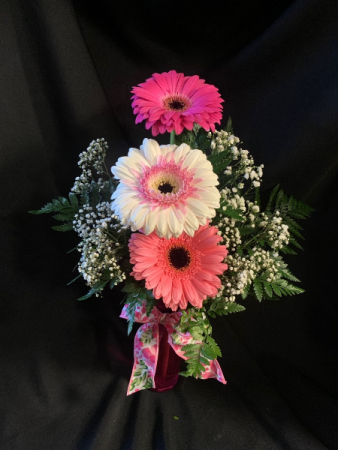 Gerbera Daisy Bud Vase (*Everyday Best Seller) in Red Lake, ON | FOREVER GREEN GIFT BOUTIQUE
