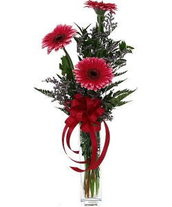 Gerberas Make You Smile Bud Vase