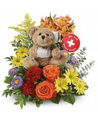 Get Well Beary Soon! Arrangement with bear