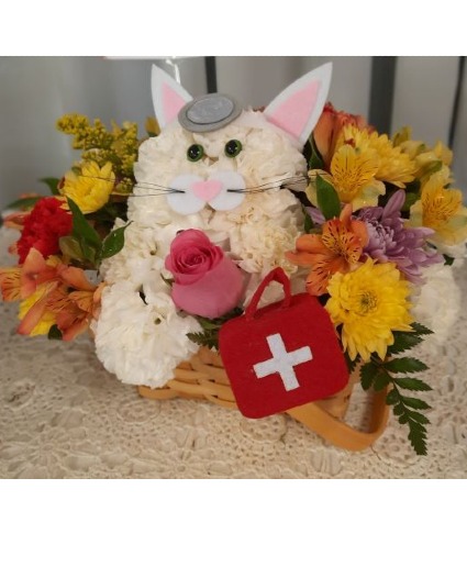 Get Well Kitty Or Dog Basket