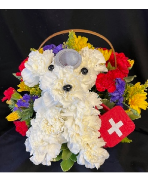 Get Well Pup Carnation Puppy