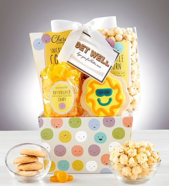 Get Well Smiles Gift Basket 