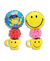 Get Well Smiley Mug w/ Candy & Balloon Cup, Candy, & Balloon Gift Set