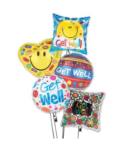 Get Well Soon Balloon Bouquet balloons 