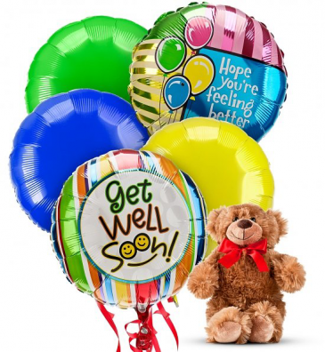 Get Well Soon Balloons Bouquet Get well in Coconut Grove, FL | Luxury Flowers