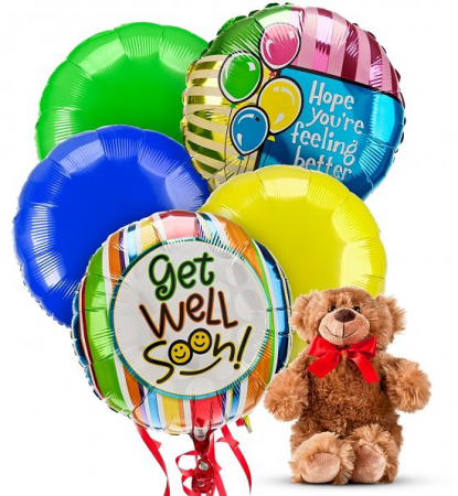 Get Well Soon Balloons Bouquet Get well