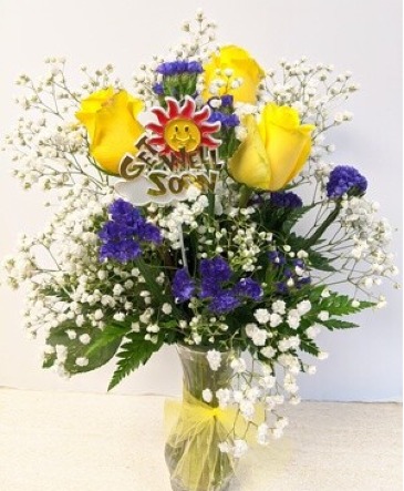 Get Well Soon bouquet NFS-BV17 Bud vase in Plattsburgh, NY | NELSON'S FLOWER SHOP