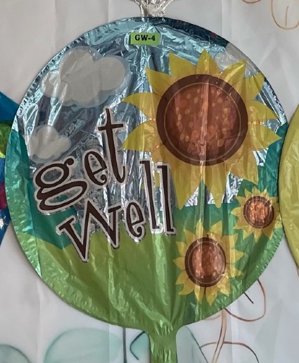 Get Well Sunflower Balloon 