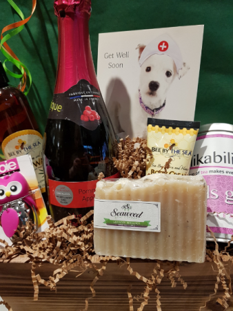 GET WELL WISHES Basket with All You Need to Feel Better