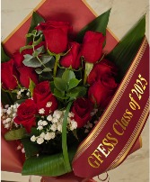 GFESS 2025 red one dozen roses Arm bouquet 