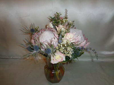 Giant Protea Bouquet Vase Arrangement