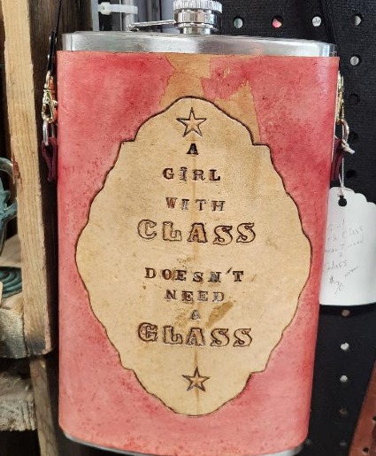 Giant  Leather Flask gift