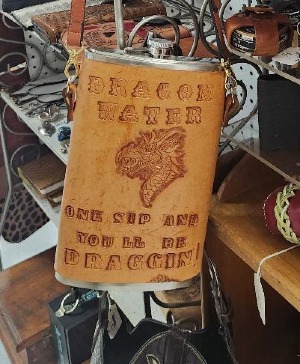 Giant  Leather Flask gift