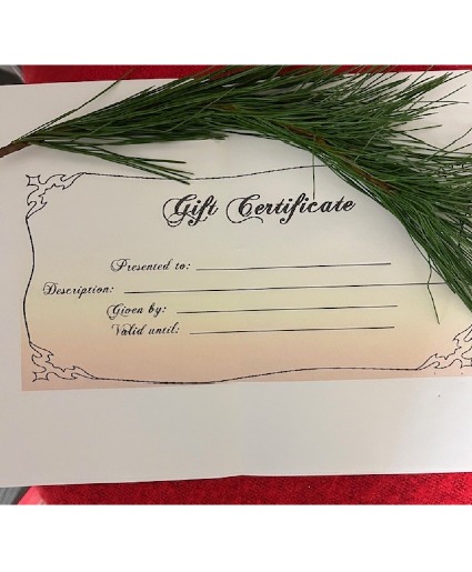 Gift Certificate 