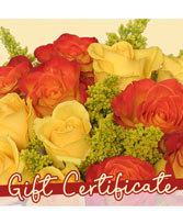 Gift Certificate for Florals Redeemable Anytime