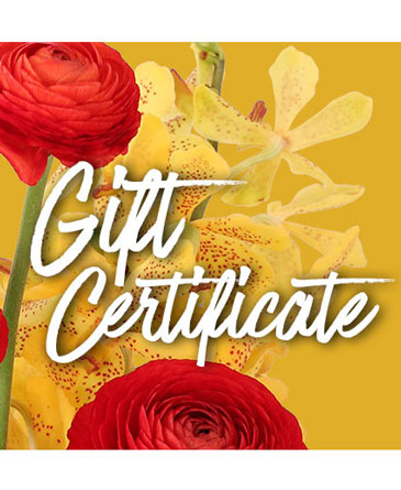 Gift Certificate for Flowers Redeemable Anytime in Wellston, OK | Chelle's Petals