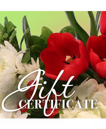 Gift Certificate Redeemable Anytime in Saint Charles, IL | Becky's Bouquets