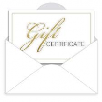 Gift Certificates Available 