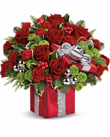 Gift Wrapped Bouquet Fresh Flowers in Ceramic Gift Box  in Canon City, CO | TOUCH OF LOVE FLORIST AND WEDDINGS